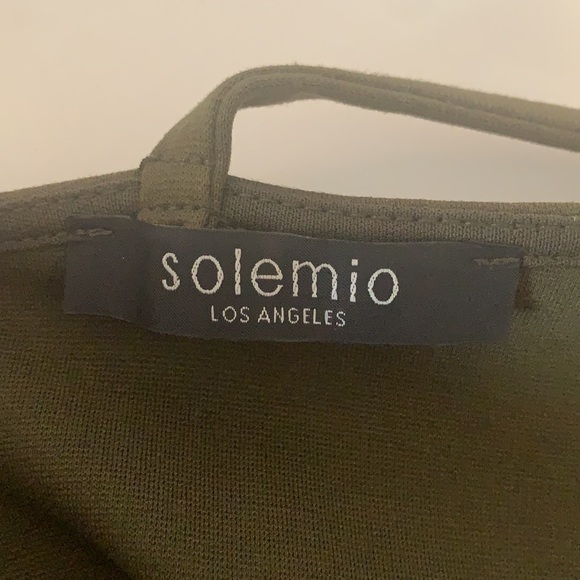 Olive Green Cut Out Dress - Picture 6 of 6